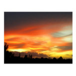 Por do sol cartões postais