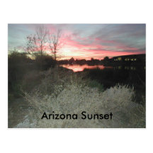 Por do sol da arizona cartao postal