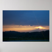 por do sol da igreja posters