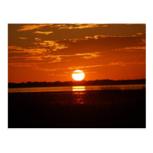 Por do sol de Florida Cartão Postal
