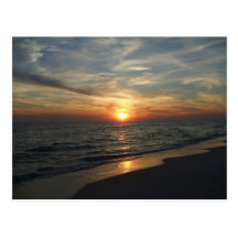 Por do sol de Florida Cartoes Postais
