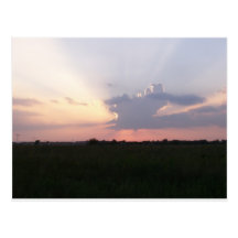 Por do sol de Kansas Cartões Postais