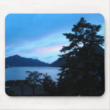 Por do sol de Lugano Mouse Pads