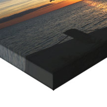 Por do sol de Montauk Impressão Em Tela Canvas