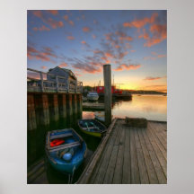 Por do sol do porto posters