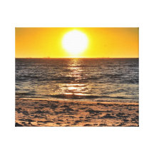 Por do sol em canvas de WA Impressão De Canvas Envolvida