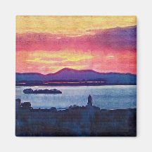 Por do sol Florença Italia Imas