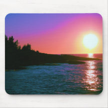 Por do sol glorioso mouse pads