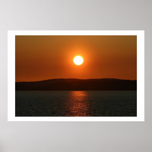 por do sol poster