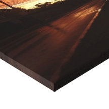 Por do sol tormentoso 2 impressão de canvas envolvidas