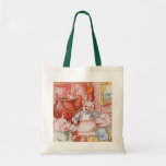 Porcos pequenos do conto de fadas três do vintage  bolsas de lona