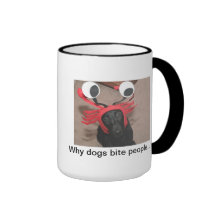 Porque pessoas da mordida de cães caneca