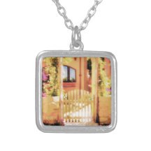 Porta arqueada com etapas pingentes