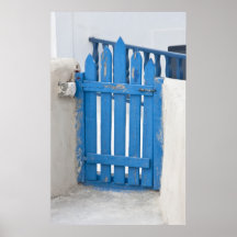 Porta azul poster