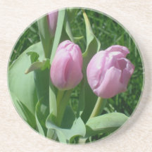 Porta copos cor-de-rosa das tulipas