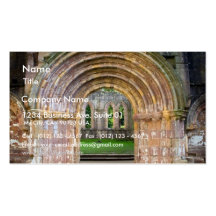 Porta velha na abadia das fontes modelo cartoes de visitas