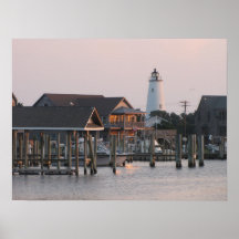 Porto da ilha de Ocracoke Posteres