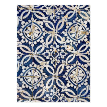 Português Azulejo do vintage Cartões Postais