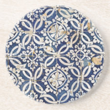 Português Azulejo do vintage Porta Copos