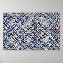 Português Azulejo do vintage Poster