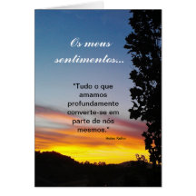 Português: sentimentos/simpatia Pêsames Cartões