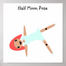Pose da meia lua poster
