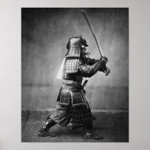 Posição do samurai pôsteres