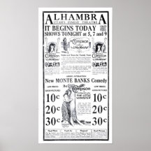 Poster 1922 do anúncio do filme do vintage de Bett