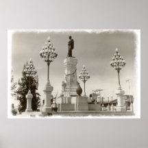 Poster 1969 do monumento de Korat Tailândia