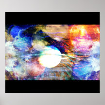 Poster abstrato da galáxia