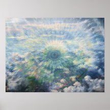 Poster abstrato da iguana