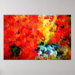 Poster abstrato do impressão da arte da pintura do