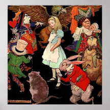 Poster Alice das canvas no país das maravilhas