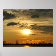 Poster bonito da fotografia do nascer do sol