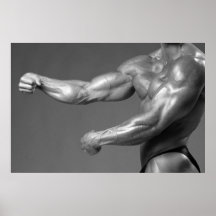 Poster clássico do braço da parede do Gym do Bodyb