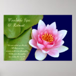 Poster Customisable dos termas & da retirada
