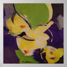 Poster da arte abstracta do impulso do primavera, 