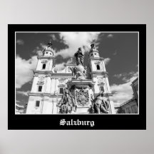 Poster da catedral de Salzburg