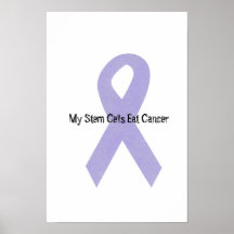Poster da fita do apoio do cancer