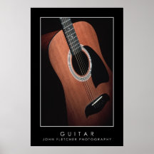 Poster da guitarra com beiras