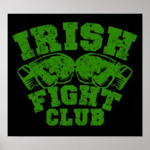 Poster da parede da arte gráfica do irlandês FC $2