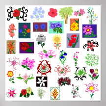 Poster das flores