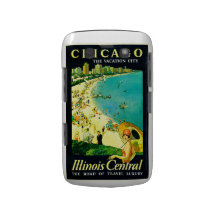 Poster das viagens vintage, Chicago, Illinois Capa Blackberry Bold