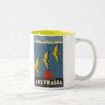 Poster das viagens vintage de Austrália Queensland canegas