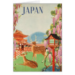 Poster das viagens vintage de Japão postais