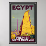 Poster das viagens vintage - Egipto