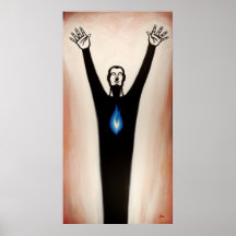 Poster de adoração do homem