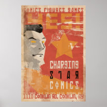 Poster de carregamento da história em quadrinhos d
