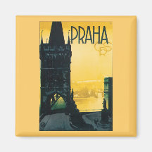 Poster de Praga do vintage (Praha) Ima