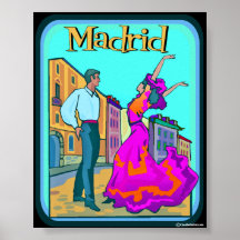 Poster de viagens de Madrid